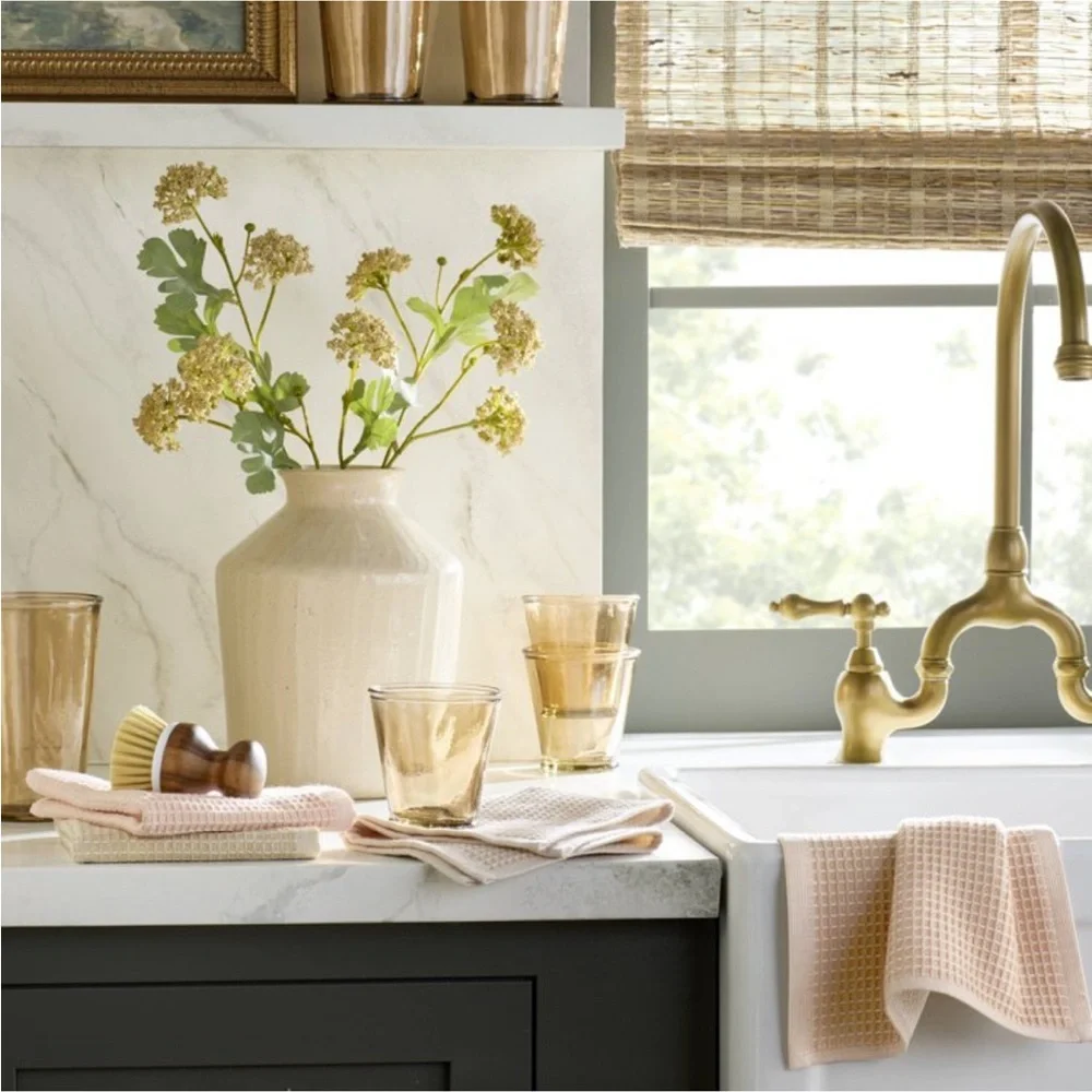 4-Pack Waffled Cotton Dishcloth Set Blush - Hearth & Hand™ with Magnolia